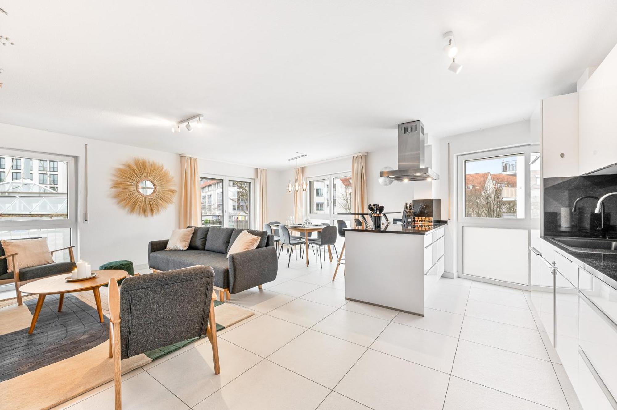 Design-Apartment - Kueche - Parken - Zentral Ляйнфельден-Ехтердінген Екстер'єр фото